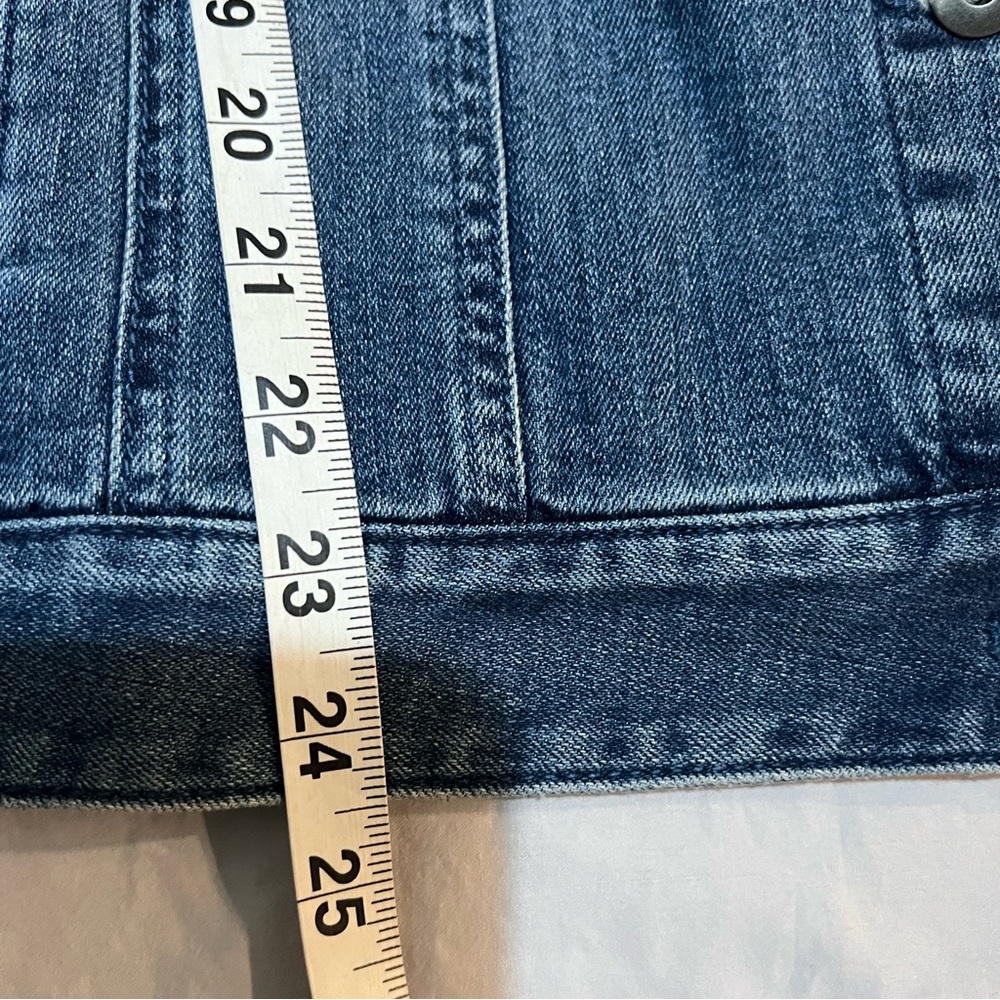 J. Jill Denim Classic Button-Front Jacket in "Seamst Wash" Size 1X Stretch - Picture 10 of 11